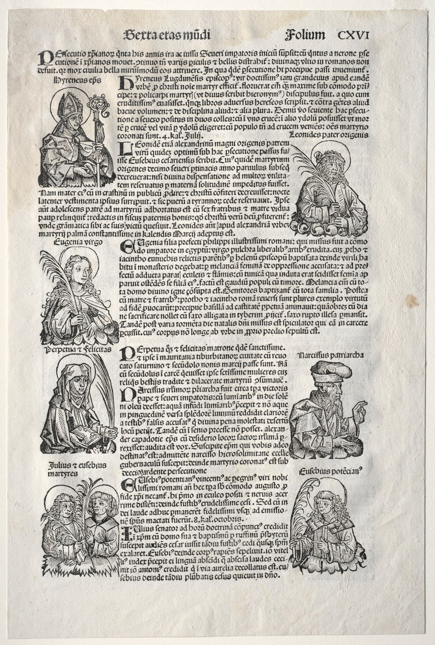 Nürnbergin kronikka, 1493. tekijältä Michael Wolgemut