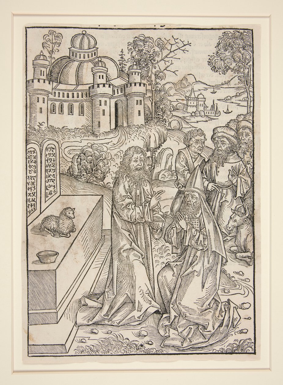 Sivu Stephan Fridolinilta, Aarteenvartija (Nürnburg: Anton Koberger, 1491) tekijältä Michael Wolgemut