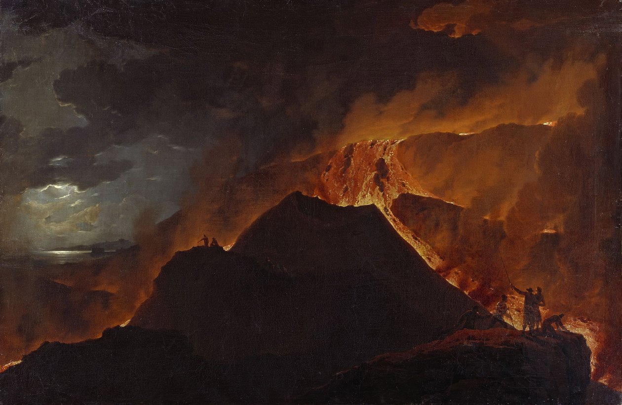 Uusklassismi: Vesuviuksen purkaus parissa Wutky, Michael (1739-1822) tekijältä Michael Wutky