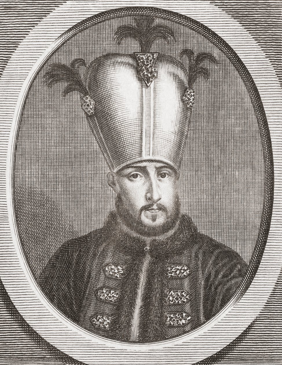 Ahmed III, Ottomaanien valtakunnan sulttaani tekijältä Michael van der Gucht