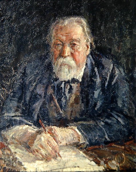 Muotokuva säveltäjä Michail Ippolitov-Ivanovista (1859-1935) 1934 tekijältä Michail Fyodorovich Shemyakin