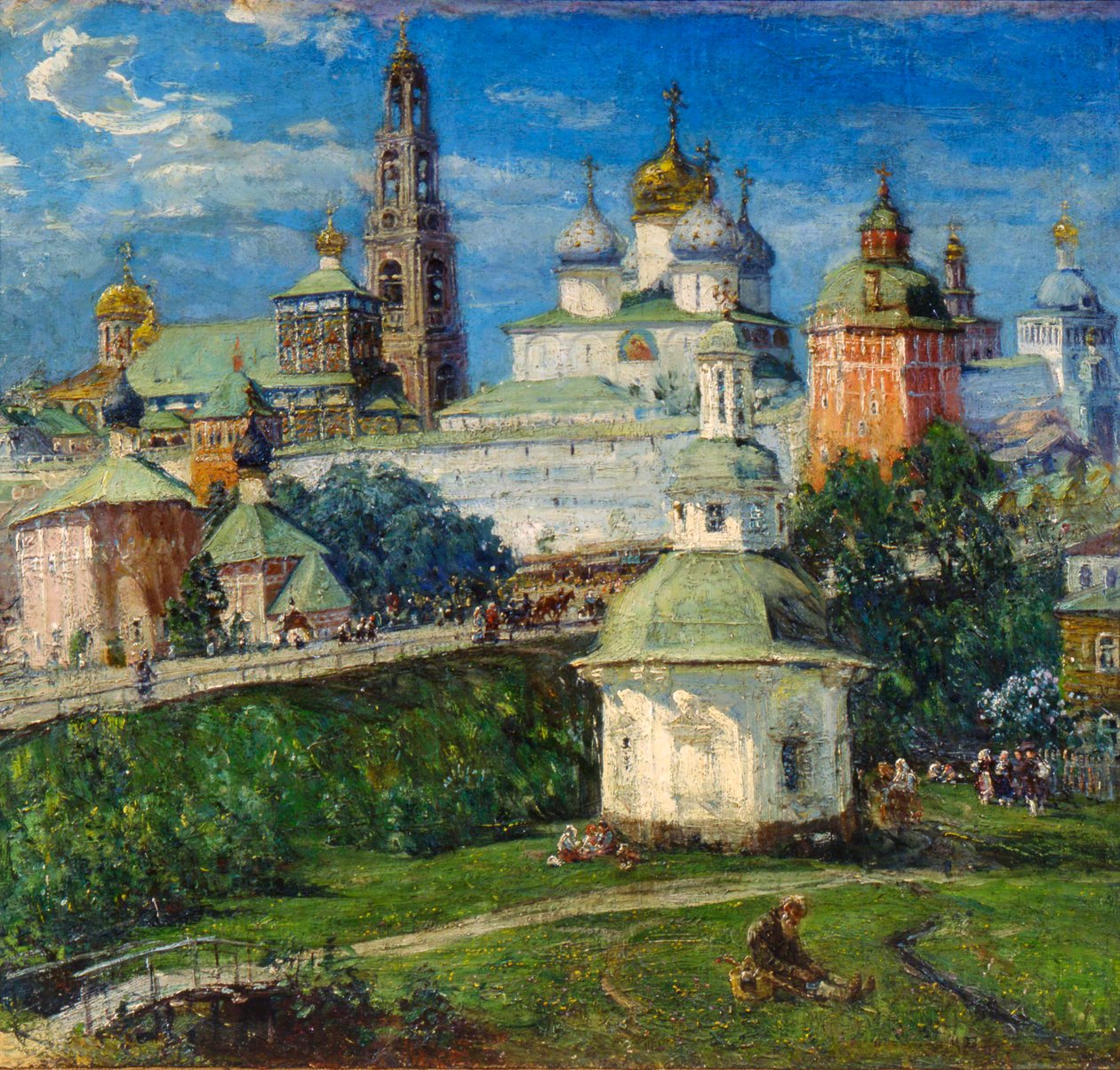 Pyhän Sergiuksen kolminaisuuslavra Sergiyev Posadissa, 1910-luku. tekijältä Michail Boskin