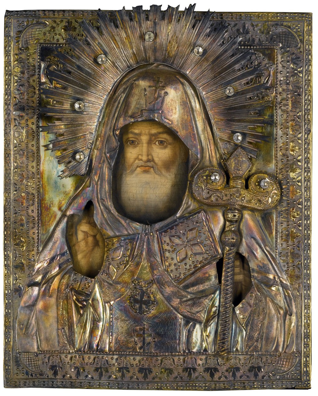 Pyhä Mitrophane Voronezh (1623-1703) - Pyhä Mitrophane Voronezh - Mihail Vasilyevich Borodulin (?-1859) tekijältä Michail Vasilyevich Borodulin