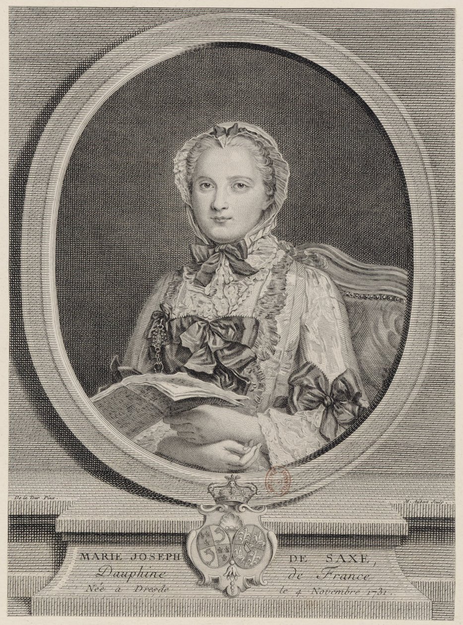 Marie Josèphe, Dauphine Ranskasta vuonna 1747 tekijältä Michel Aubert