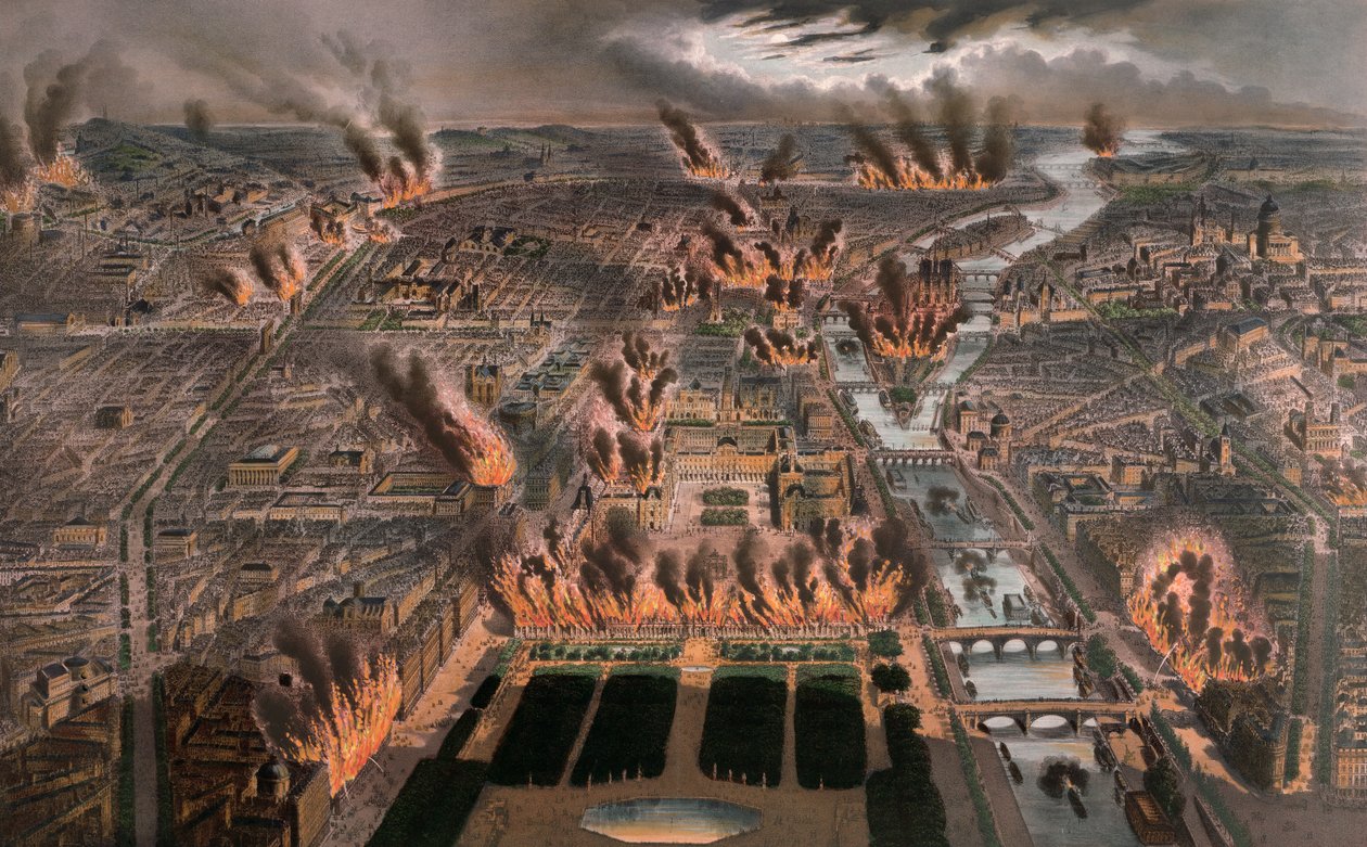 Pariisin tulipalot 24.-25. toukokuuta 1871 tekijältä Michel Charles Fichot