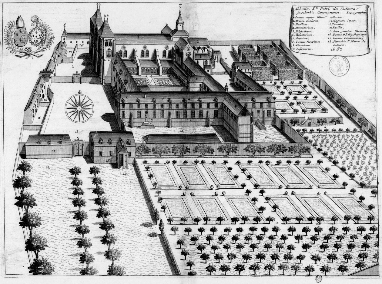 Planche gravée du 17ème siècle représentant l