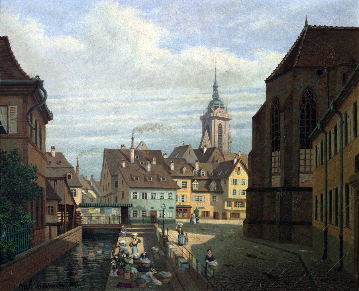 Place des Dominicains, Colmar, 1876 tekijältä Michel Hertrich
