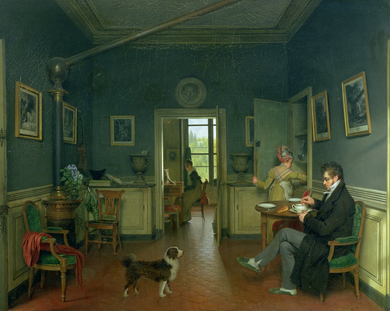 Ruokasalin sisätila, 1816 (ks. 113187). tekijältä Michel Martin Drolling