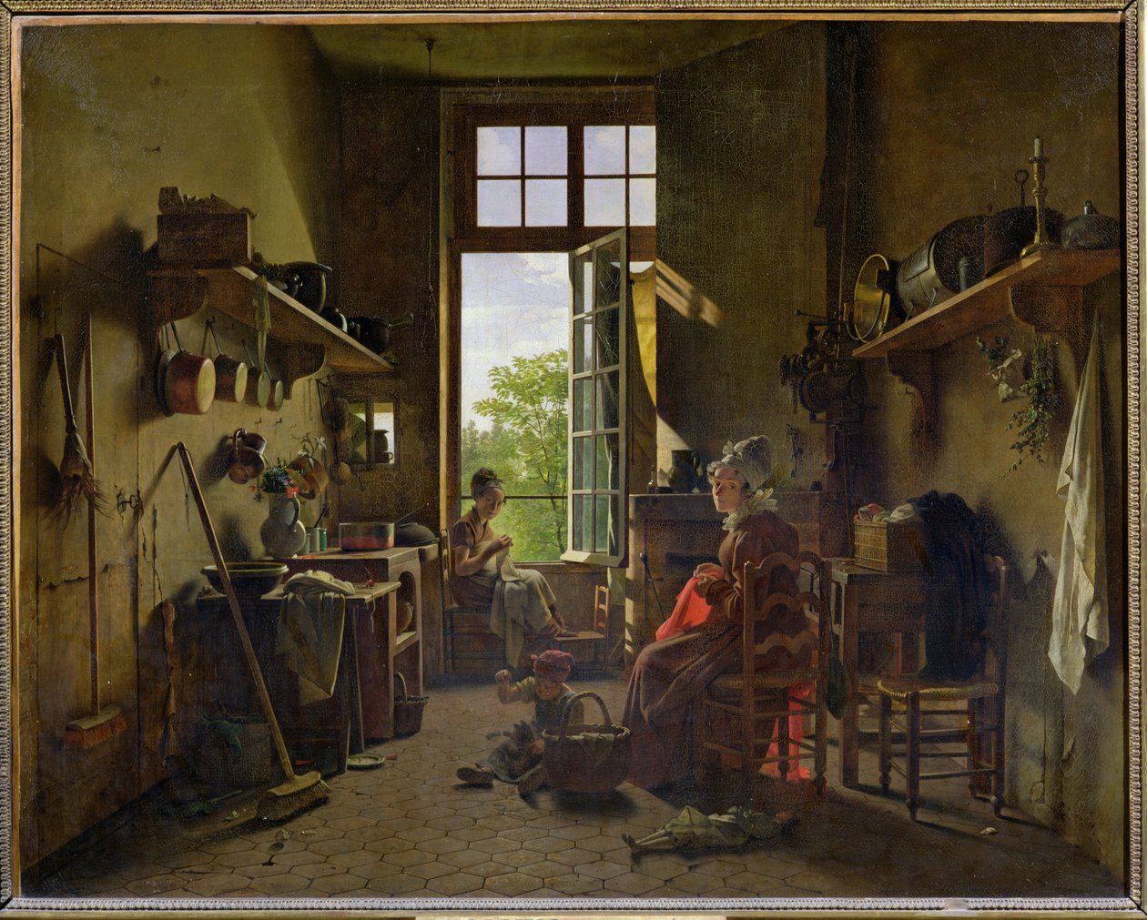 Keittiön sisustus, 1815 tekijältä Michel Martin Drolling