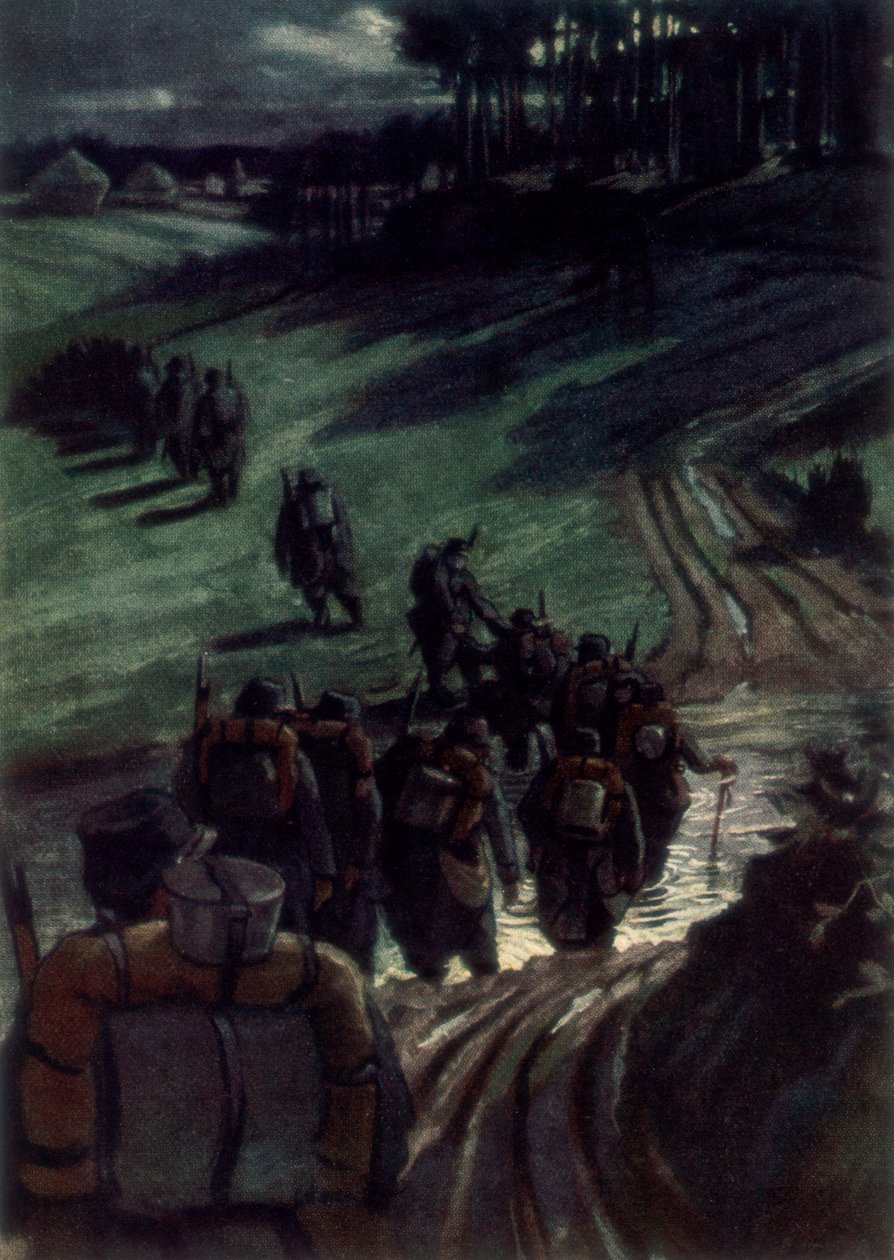 "Off to the Trenches", 1915, 1926. tekijältä Michel