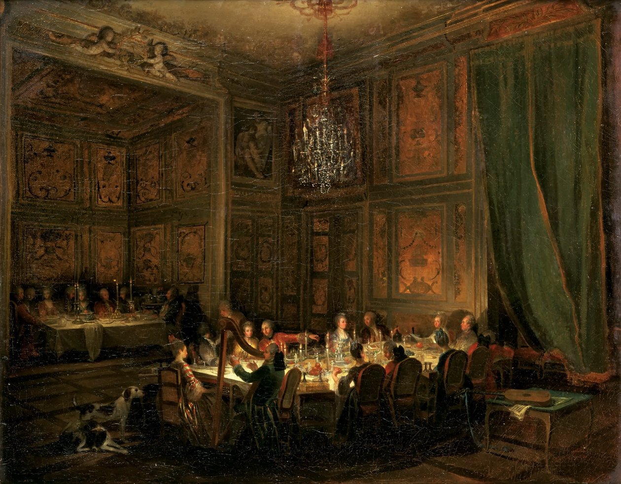 Prinssi de Contin ehtoollinen temppelissä, 1766 tekijältä Michel Barthelemy Ollivier