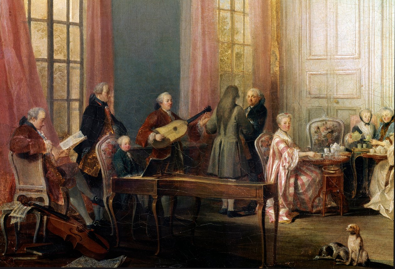 Englantia tarjoiltiin Salon des Quatre-Glacesissa tekijältä Michel Barthelemy Ollivier or Olivier