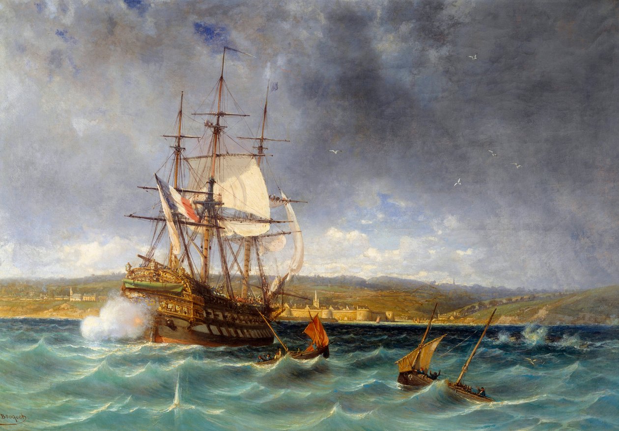 Veteraani saapumassa Concarneau Detailin satamaan. Michel Bouquet