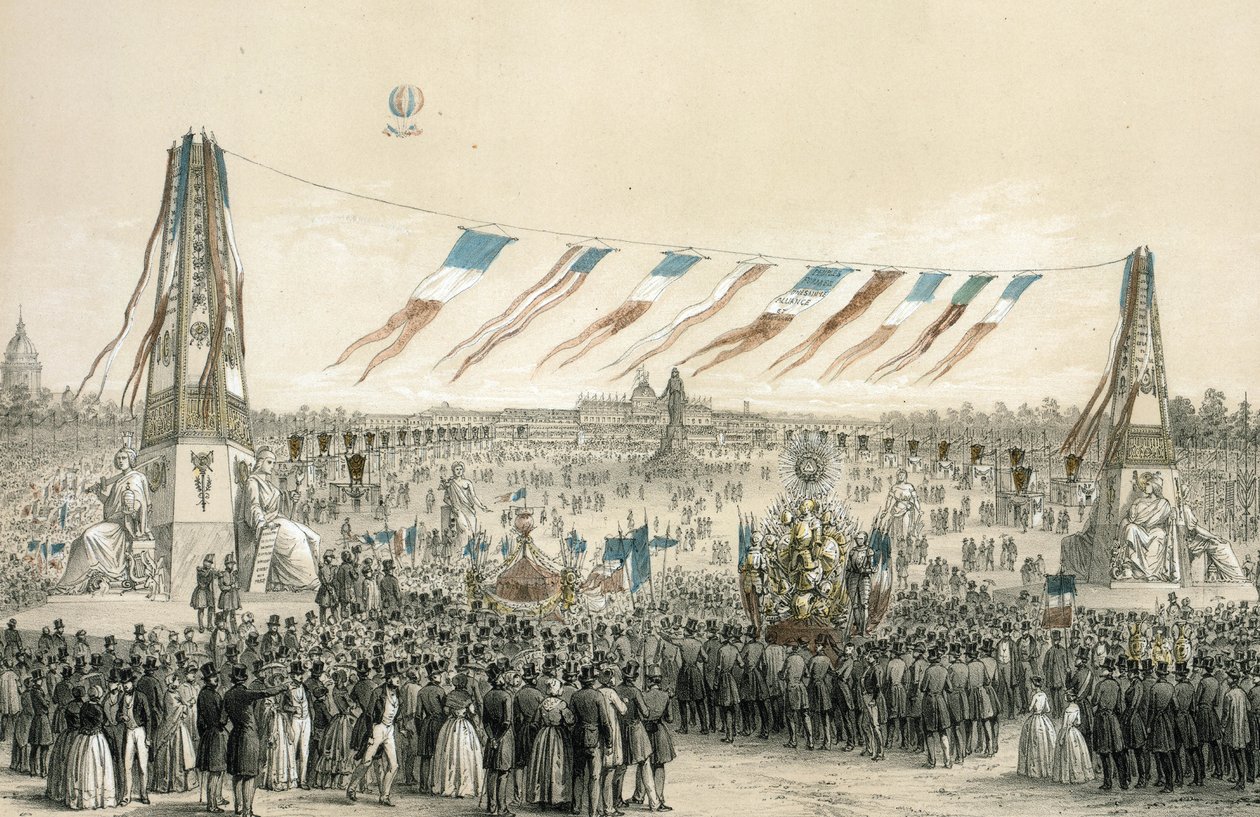 Fete de la Concorde, Pariisi tekijältä Michel C. and Gaildrau Jules (1816 98) Fichot