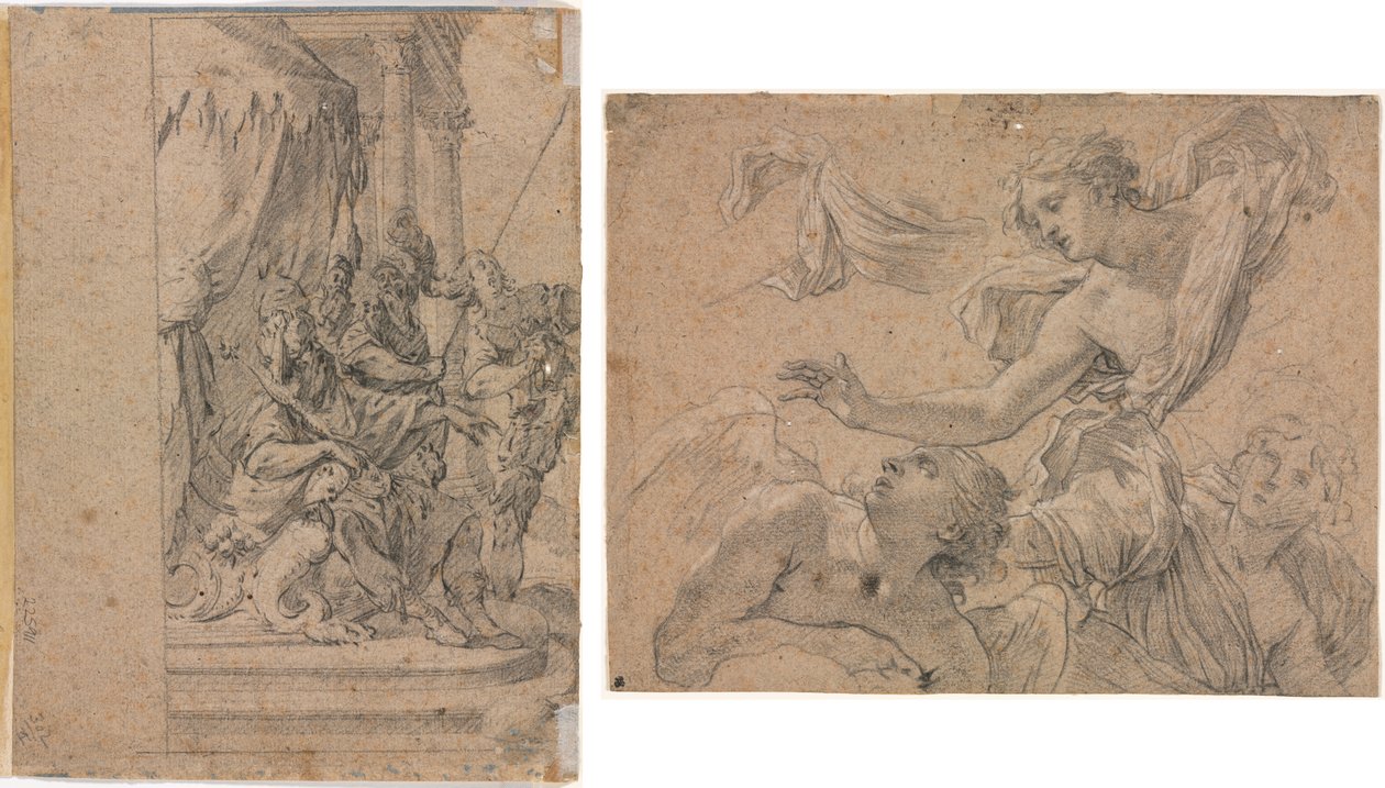 Studies of Angels (recto); Panthea ennen Cyrosta? (käänteinen) tekijältä Michel Dorigny