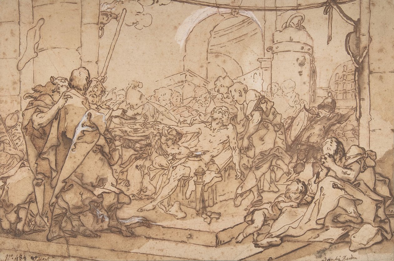 Sokrateen kuolema, n. 1749. tekijältä Michel Francois Dandre Bardon