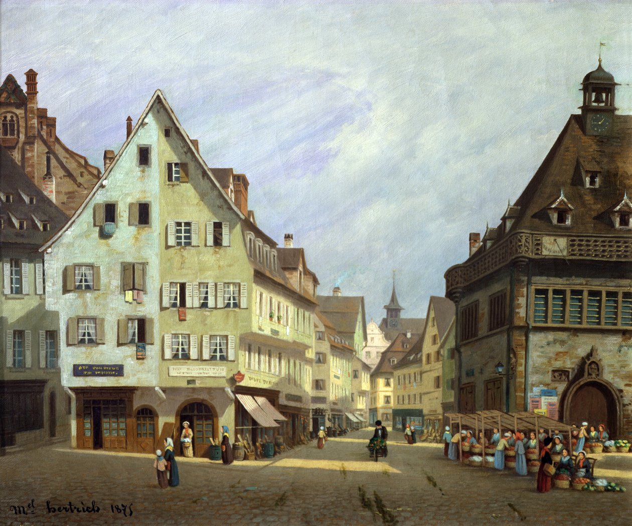 Place du Marche-aux-Fruits, Colmar, 1875 tekijältä Michel Hertrich