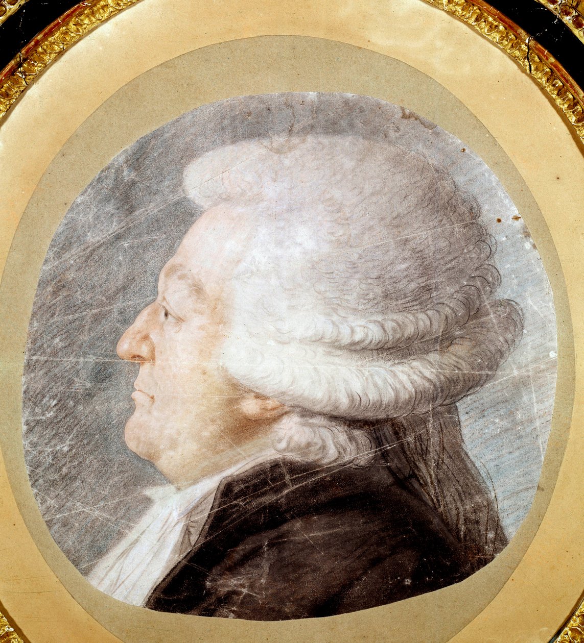 Honore Gabrielin (Honore-Gabriel) Riquetin, Mirabeaun kreivin (1749-1791) muotokuva kolmannen osavaltion edustajan asussa vuonna 1789. Michel Honore Bounieun (1740 - 1814) piirustus tekijältä Michel-Honore Bounieu
