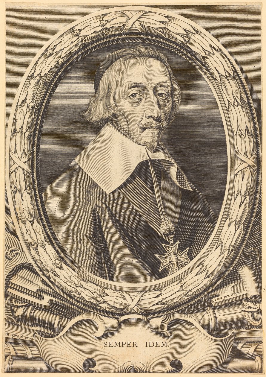Armand Jean du Plessis, kardinaali Richelieu tekijältä Michel Lasne