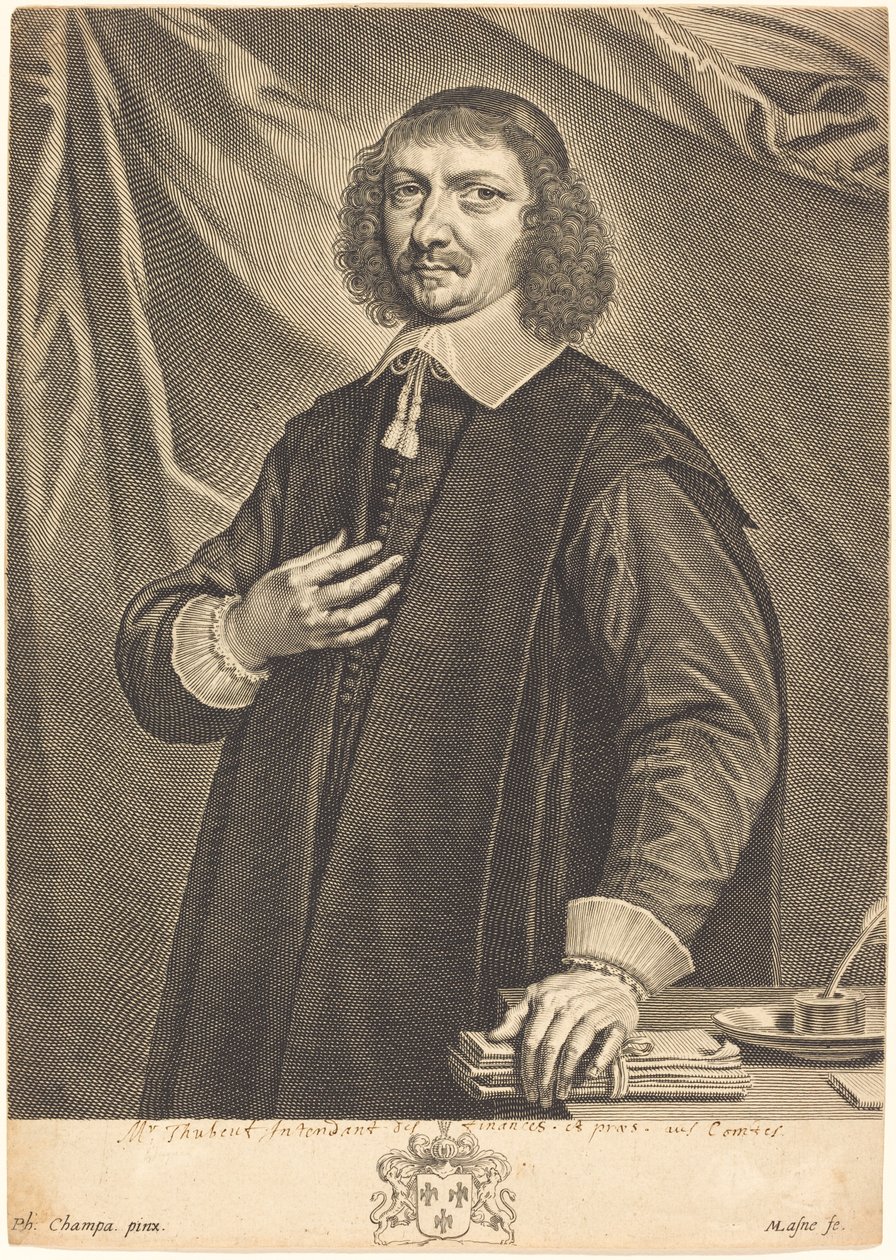Jacques Thubeuf tekijältä Michel Lasne after Philippe de Champaigne