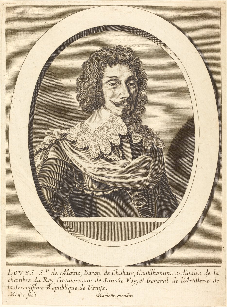 Louis Sieur Mainesta tekijältä Michel Lasne after Pierre Jean Mariette