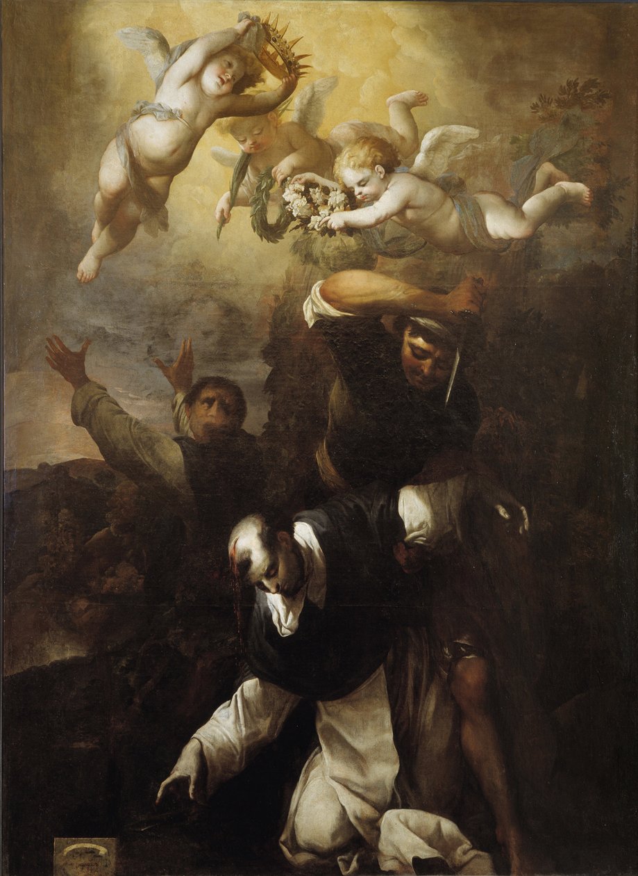 Pyhän Pietarin Veronan marttyyrikuolema (Fra Pietro da Verona tai Peter Martyr tekijältä Michel Serre