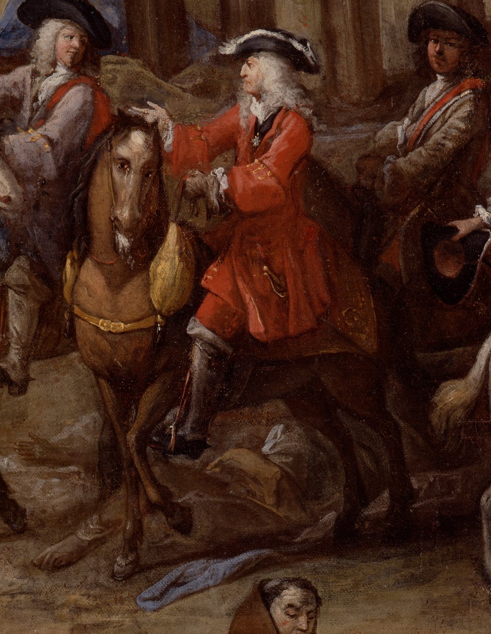 Näkymä kaupungintalolle (Marseille) vuoden 1720 ruton aikana tekijältä Michel Serre
