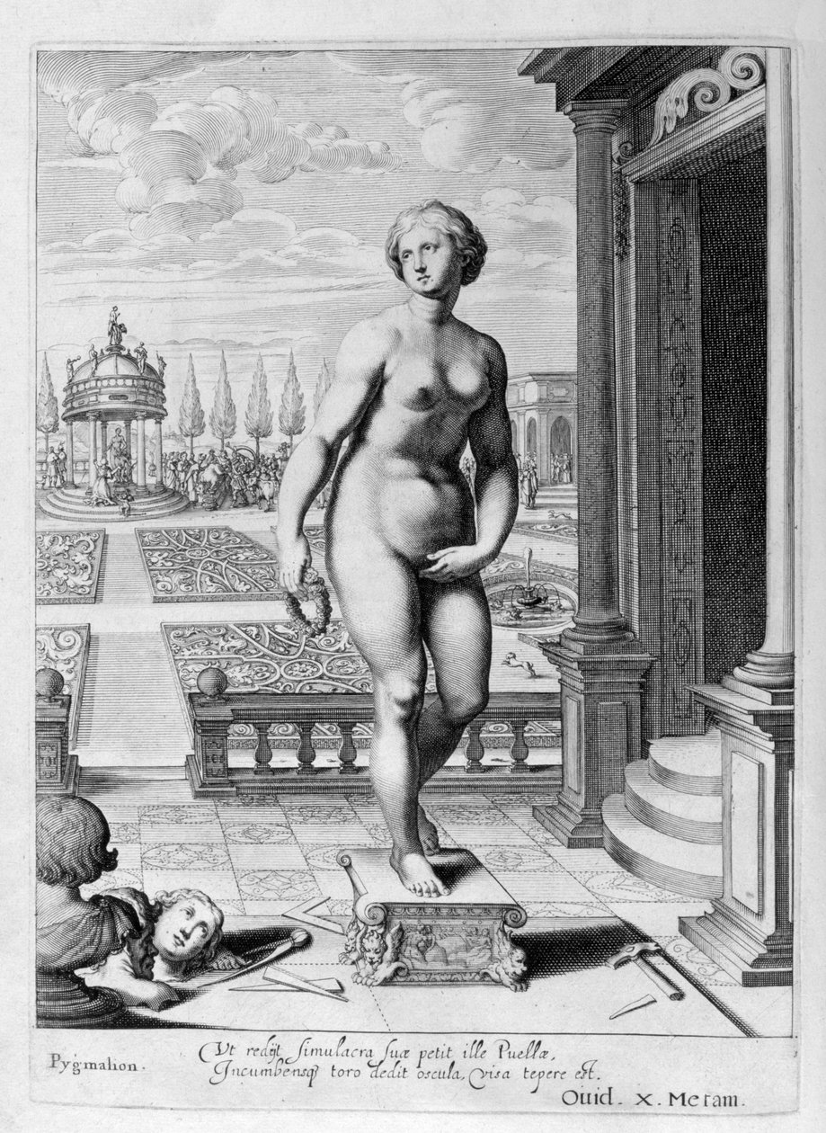 Pygmalion on ihastunut vuonna 1655 valmistamaansa patsaan tekijältä Michel de Marolles