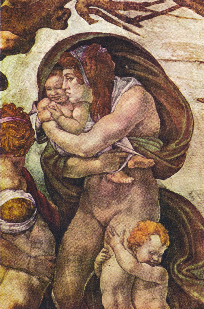 Vedenpaisumus, yksityiskohta tekijältä Michelangelo Merisi Caravaggio