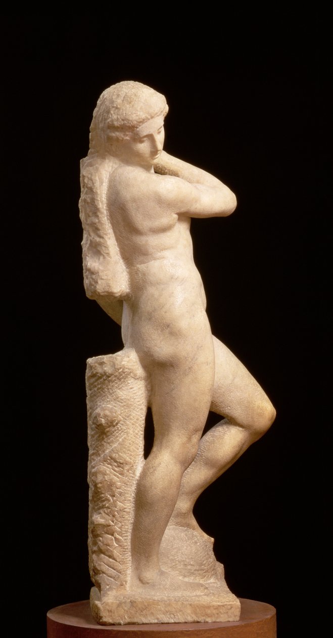 Apollo tai David, n. 1530 (marmori) (katso myös 79842 ja 230332) tekijältä Michelangelo Buonarroti