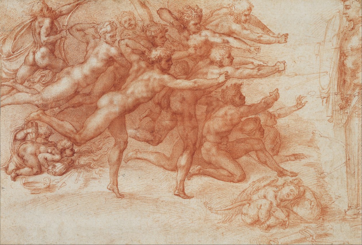Jousiampujat ampuivat hermiä tekijältä Michelangelo Buonarroti