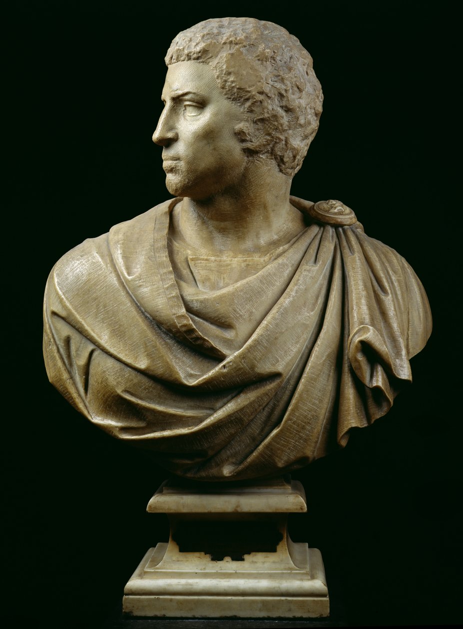 Brutuksen rintakuva (85-42 eKr.) n. 1540 (marmori) (katso myös 244606) tekijältä Michelangelo Buonarroti
