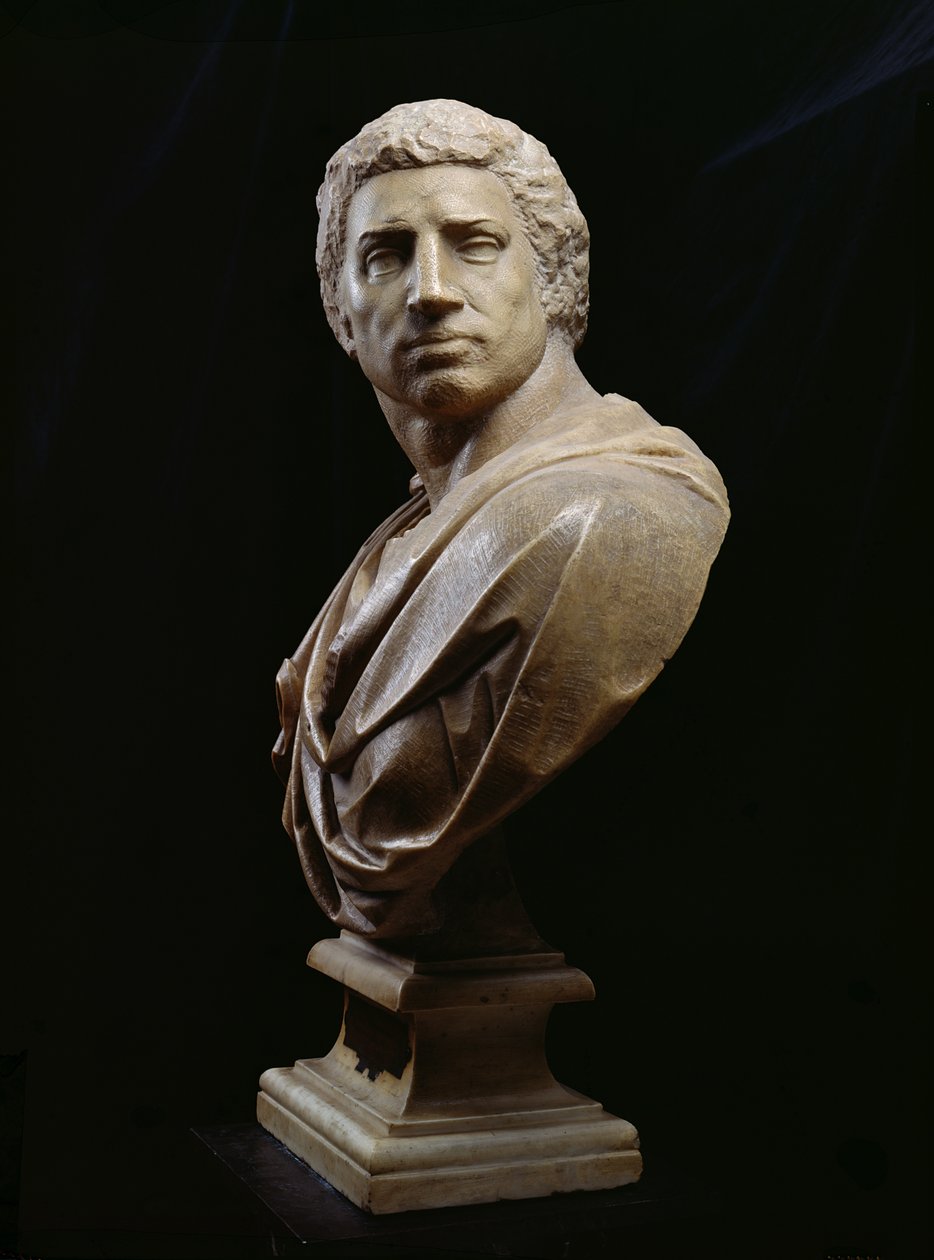 Brutuksen rintakuva (85-42 eKr.) n. 1540 (marmori) (katso myös 79848) tekijältä Michelangelo Buonarroti