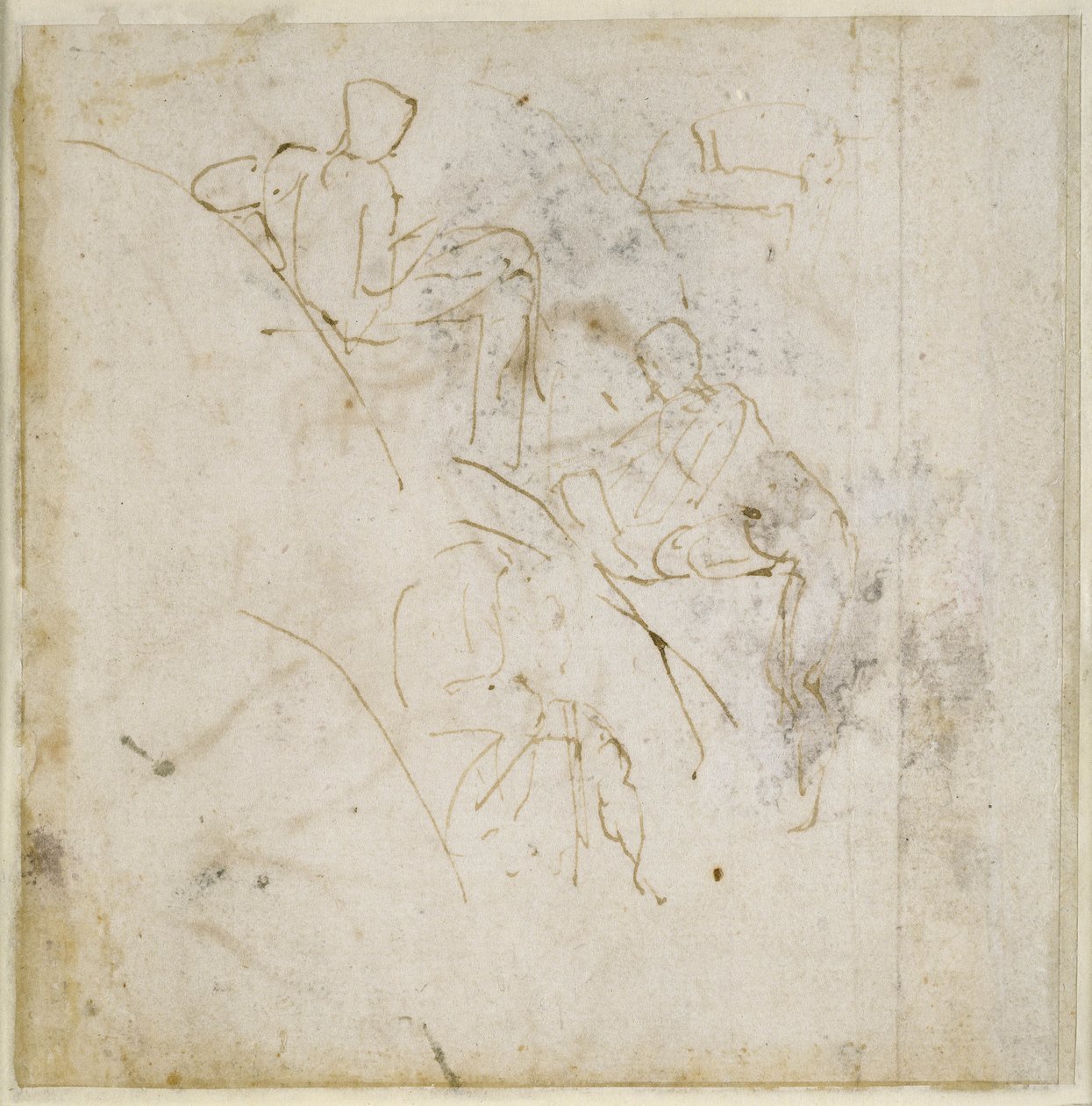 Figuuritutkimus, n. 1511 tekijältä Michelangelo Buonarroti
