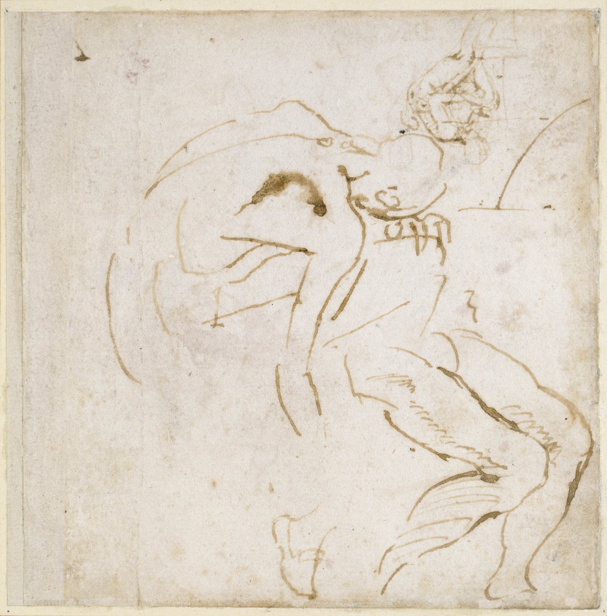 Figuuritutkimus, n. 1511 tekijältä Michelangelo Buonarroti