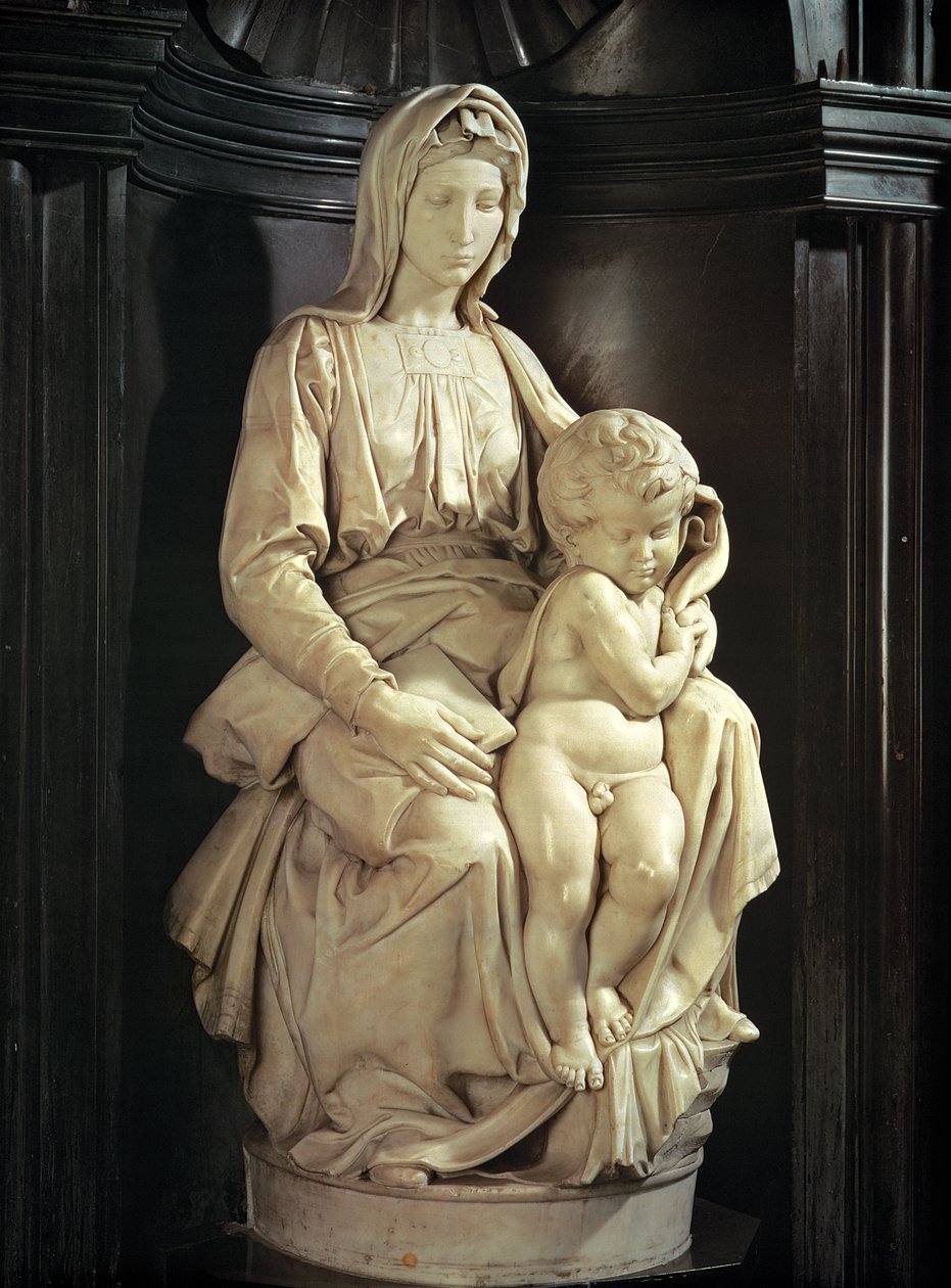 Madonna ja lapsi (marmori) tekijältä Michelangelo Buonarroti
