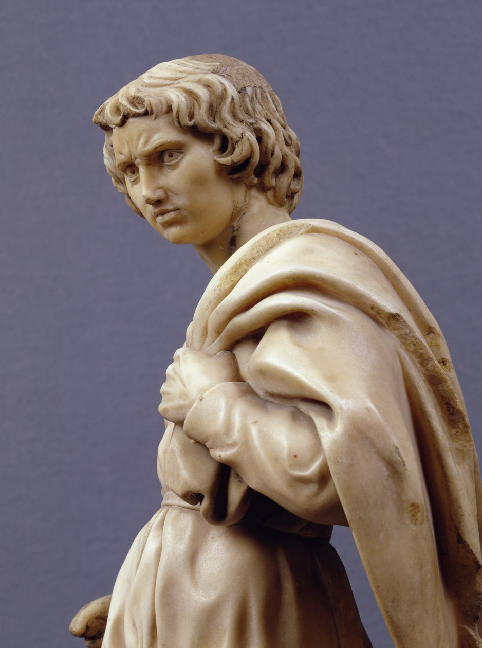 Saint Proculus, Arca di San Domenicosta, 1495 (marmori) (yksityiskohta) (katso 134174) tekijältä Michelangelo Buonarroti