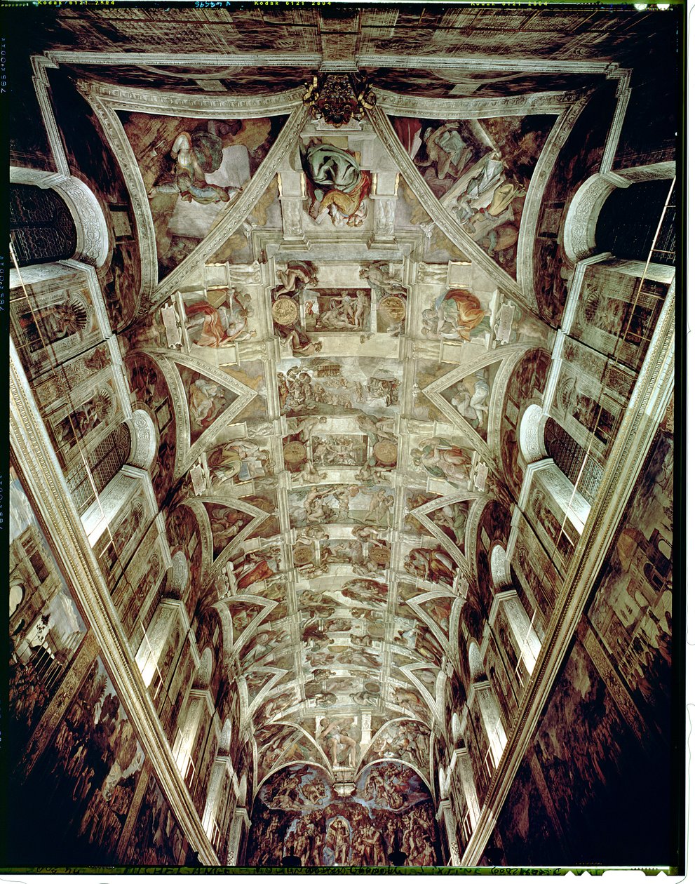 Sikstuksen kappelin katto, 1508-12 tekijältä Michelangelo Buonarroti