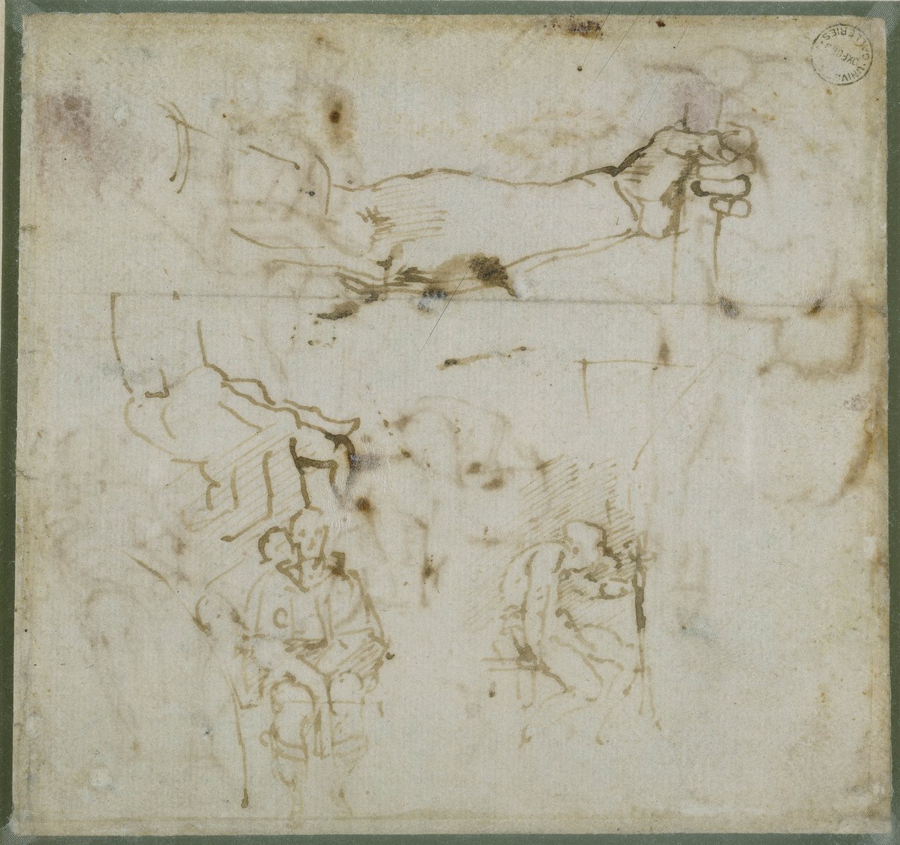 Tutkimus käsivarresta, n. 1511 tekijältä Michelangelo Buonarroti
