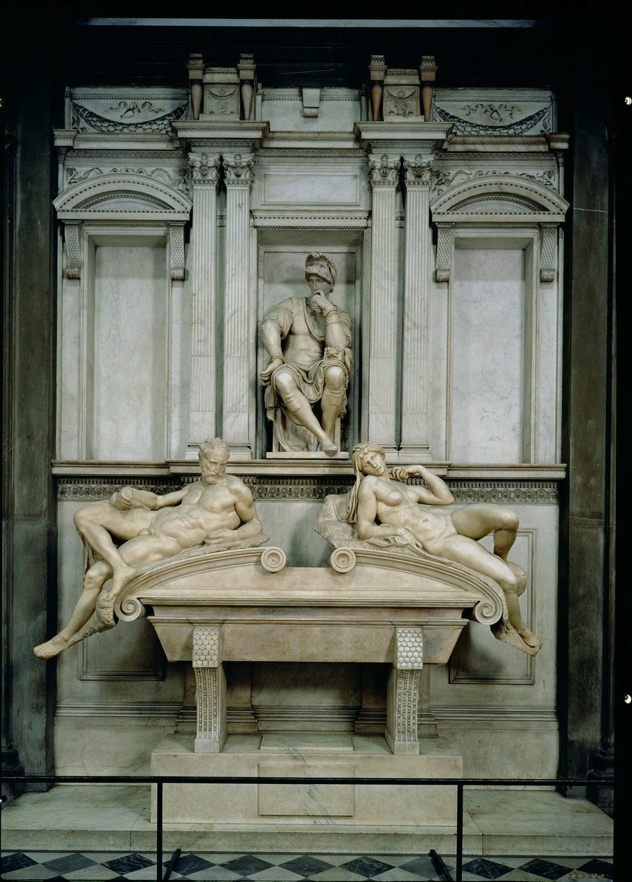 Lorenzo de Medicin hauta (1449-92) 1520-34 (marmori) tekijältä Michelangelo Buonarroti