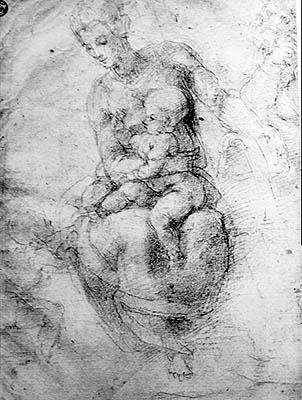 Neitsyt ja lapsi tekijältä Michelangelo Buonarroti