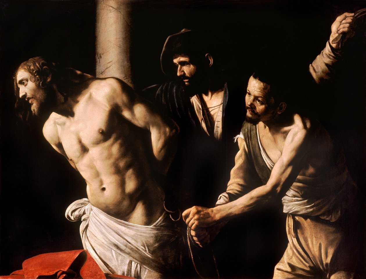 Kristus pylväässä tekijältä Michelangelo Merisi Caravaggio