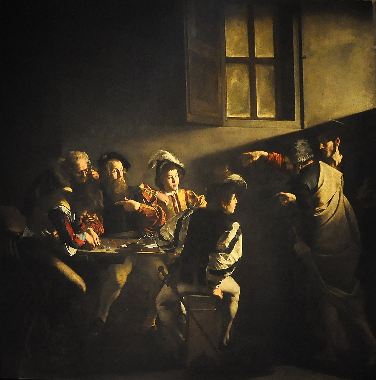 Matteuksen kutsu tekijältä Michelangelo Merisi Caravaggio