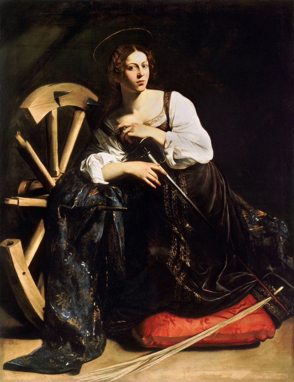 Hl. Katharina von Alexandrien tekijältä Michelangelo Merisi Caravaggio