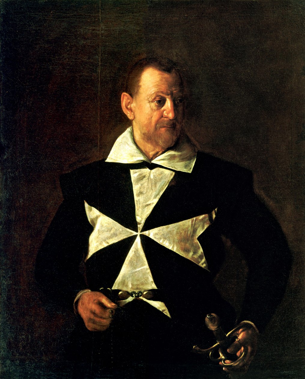 Fra Antonio Martellin muotokuva tekijältä Michelangelo Merisi Caravaggio