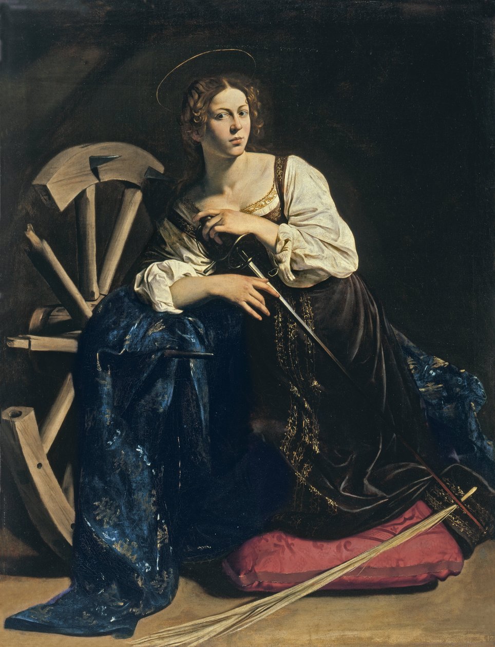 Pyhä Katariina Aleksandriasta tekijältä Michelangelo Merisi Caravaggio
