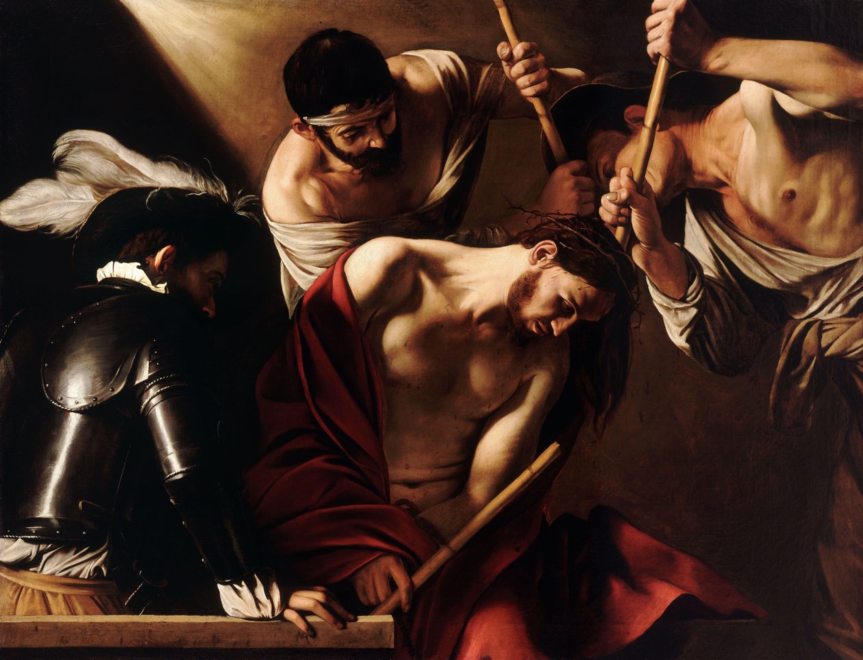 Kruunu piikkeillä tekijältä Michelangelo Merisi Caravaggio