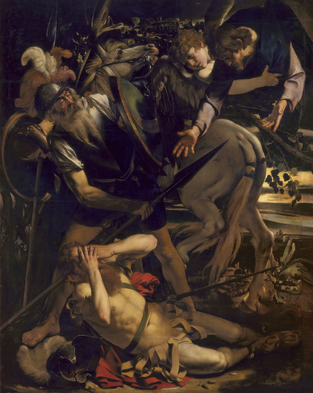Pyhän Paavalin kääntymys tekijältä Michelangelo Merisi Caravaggio