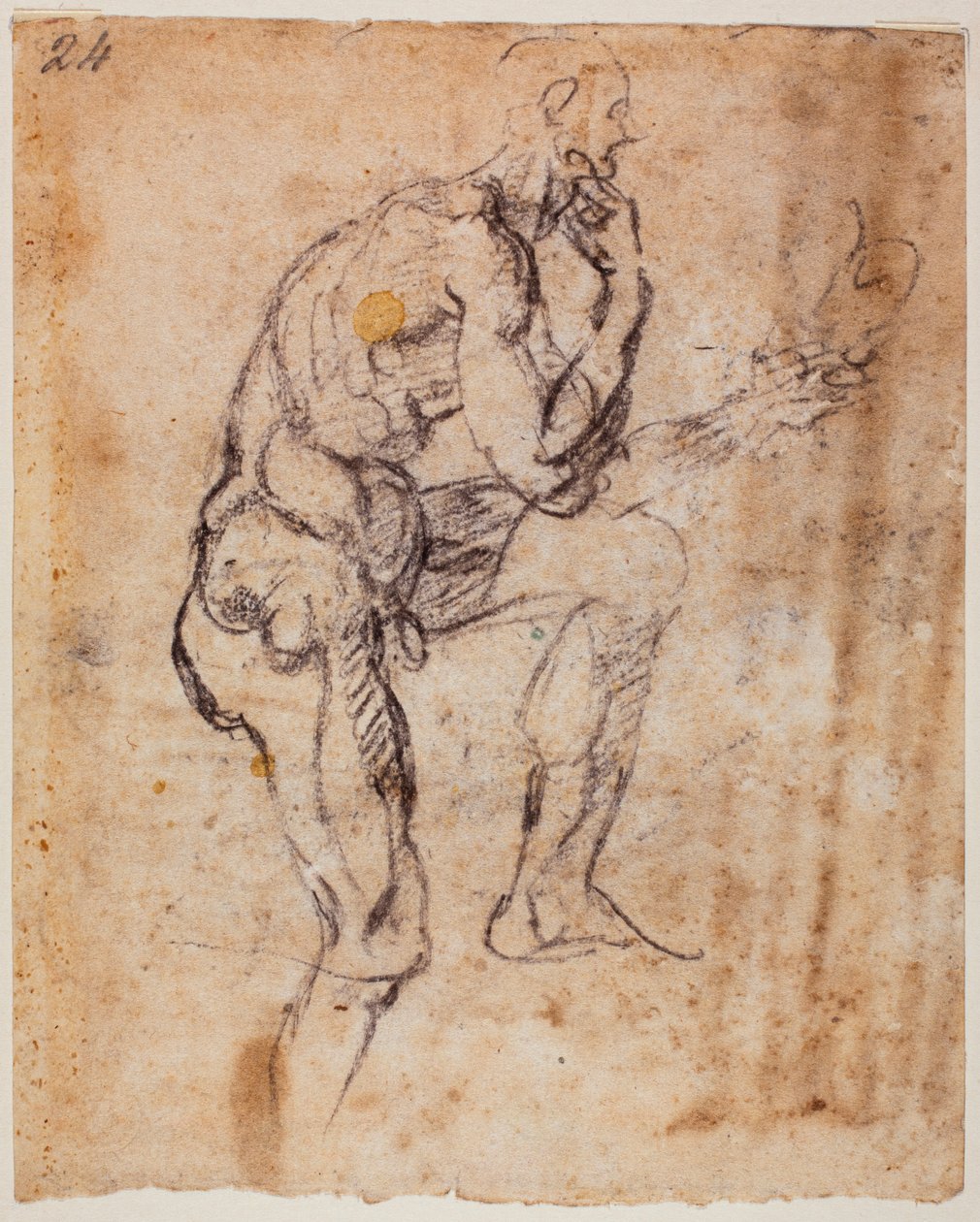 Alastomuustutkimus, kopio Naasonin lunetista. tekijältä Michelangelo (after) Buonarroti