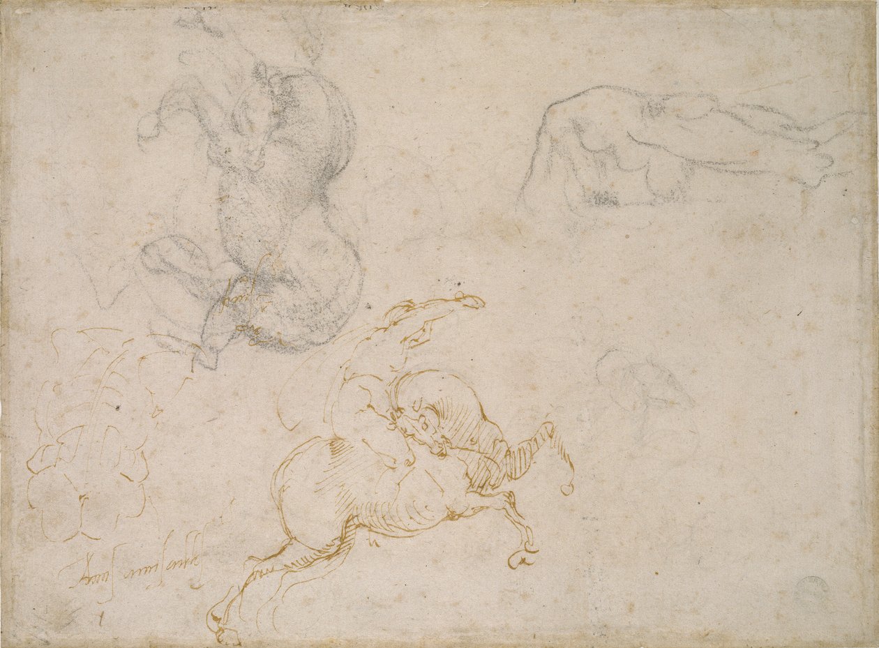 Ratsumiehen lataus ja muita tutkimuksia, 1500-luku tekijältä Michelangelo Buonarroti